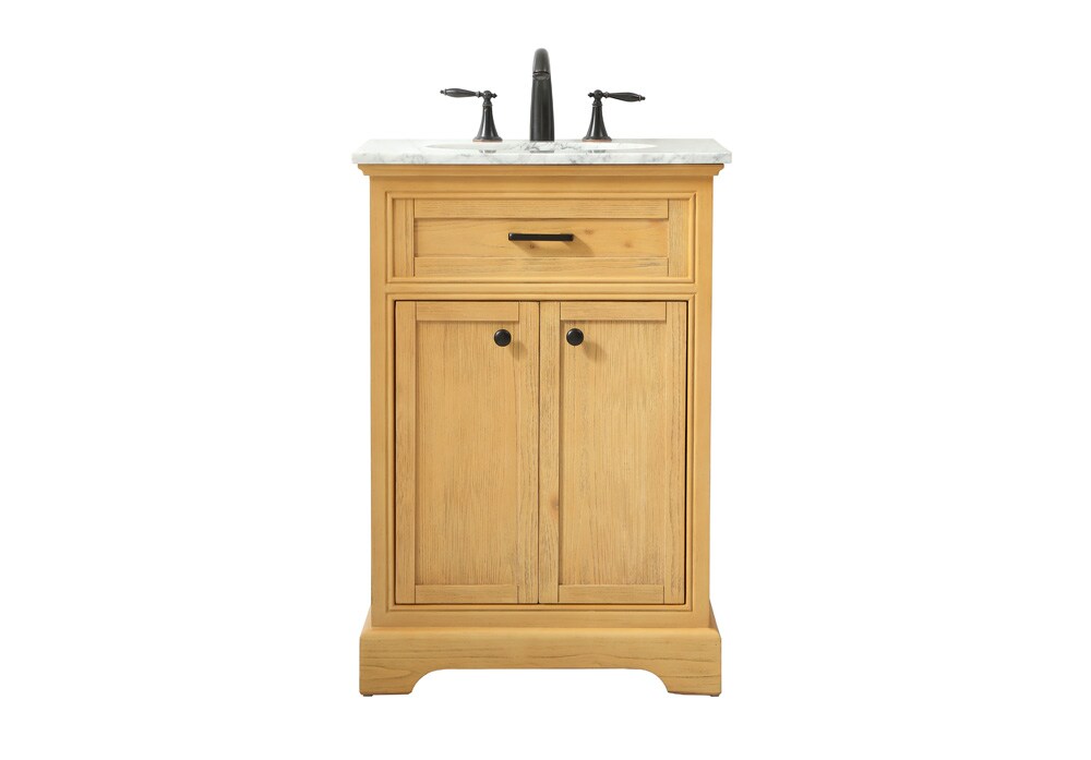 Elegant Furniture & Lighting - Americana 24 inch Single bathroom vanity in natural wood - VF15024NW veiw 1