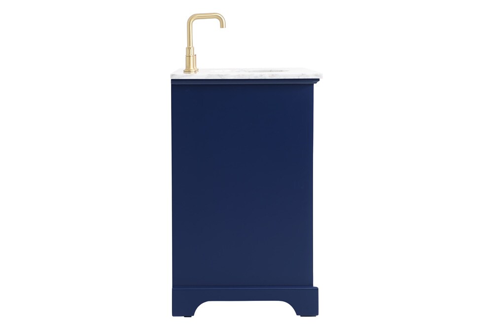Elegant Furniture & Lighting - Americana 30 inch Single bathroom vanity in Blue - VF15030BL veiw 7