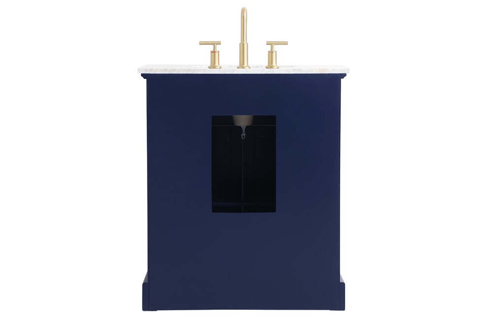 Elegant Furniture & Lighting - Americana 30 inch Single bathroom vanity in Blue - VF15030BL veiw 8