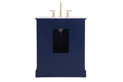 Elegant Furniture & Lighting - Americana 30 inch Single bathroom vanity in Blue - VF15030BL veiw 8