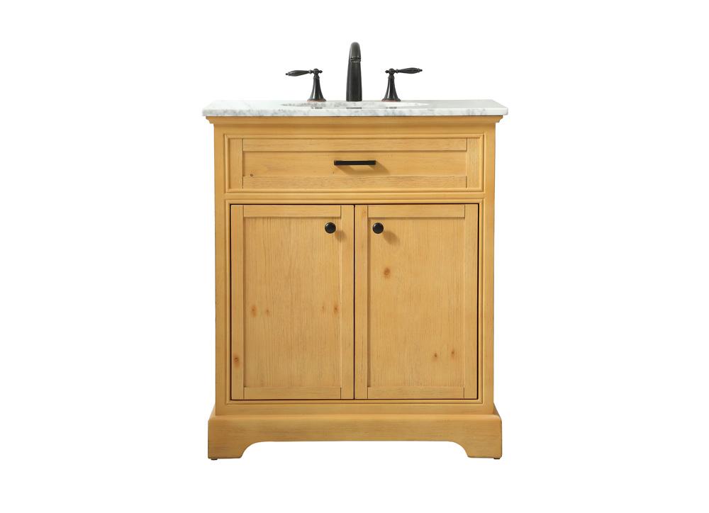 Elegant Furniture & Lighting - Americana 30 inch Single bathroom vanity in natural wood - VF15030NW veiw 1