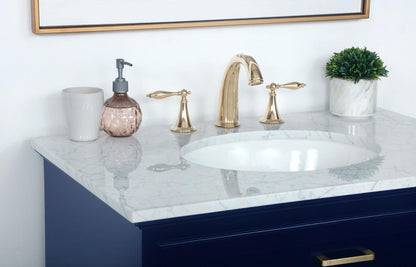 Elegant Furniture & Lighting - Americana 32 inch Single bathroom vanity in Blue - VF15032BL veiw 12