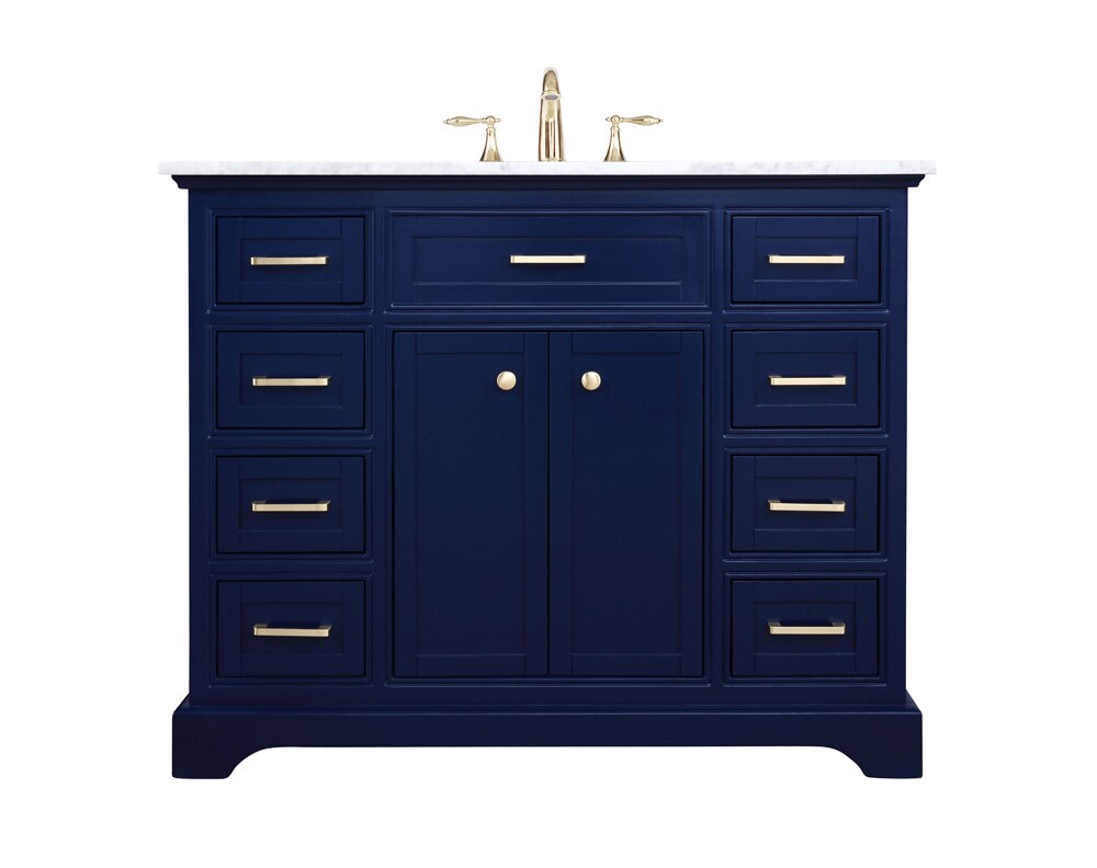 Elegant Furniture & Lighting - Americana 42 inch Single bathroom vanity in Blue - VF15042BL veiw 1