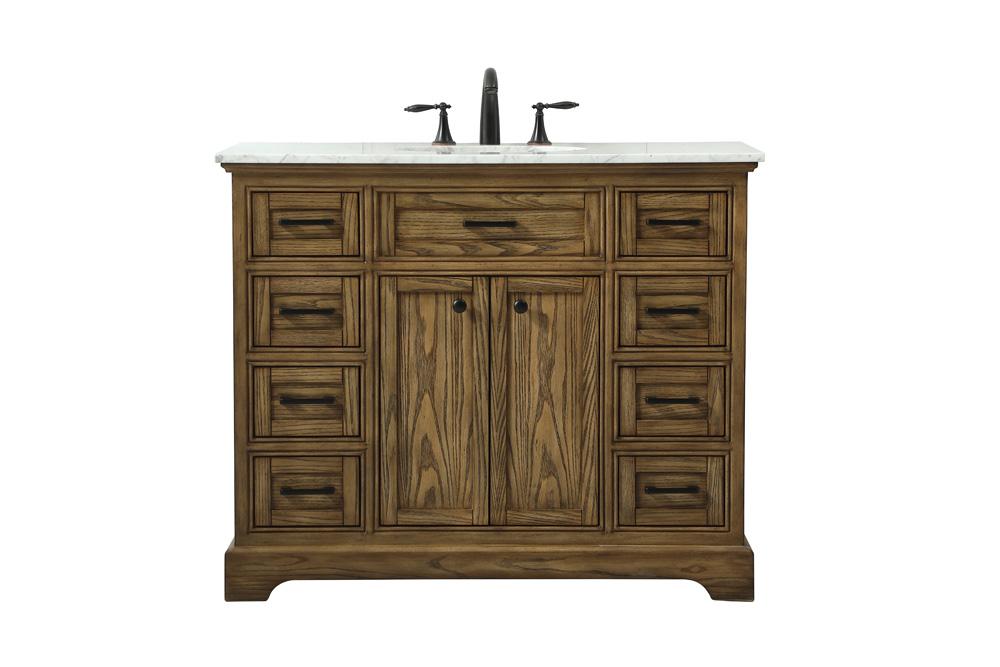 Elegant Furniture & Lighting - Americana 42 inch Single bathroom vanity in driftwood - VF15042DW veiw 1