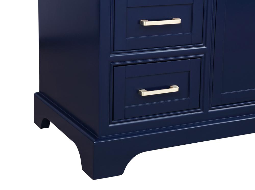Elegant Furniture & Lighting - Americana 48 inch Single bathroom vanity in Blue - VF15048BL veiw 6