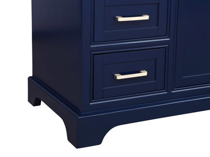 Elegant Furniture & Lighting - Americana 48 inch Single bathroom vanity in Blue - VF15048BL veiw 6