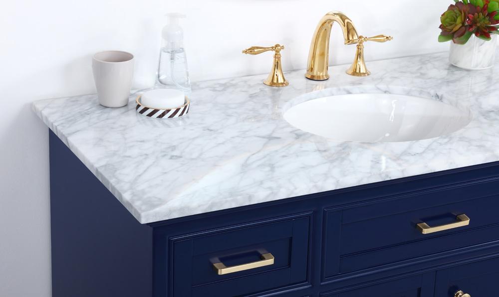 Elegant Furniture & Lighting - Americana 48 inch Single bathroom vanity in Blue - VF15048BL veiw 12