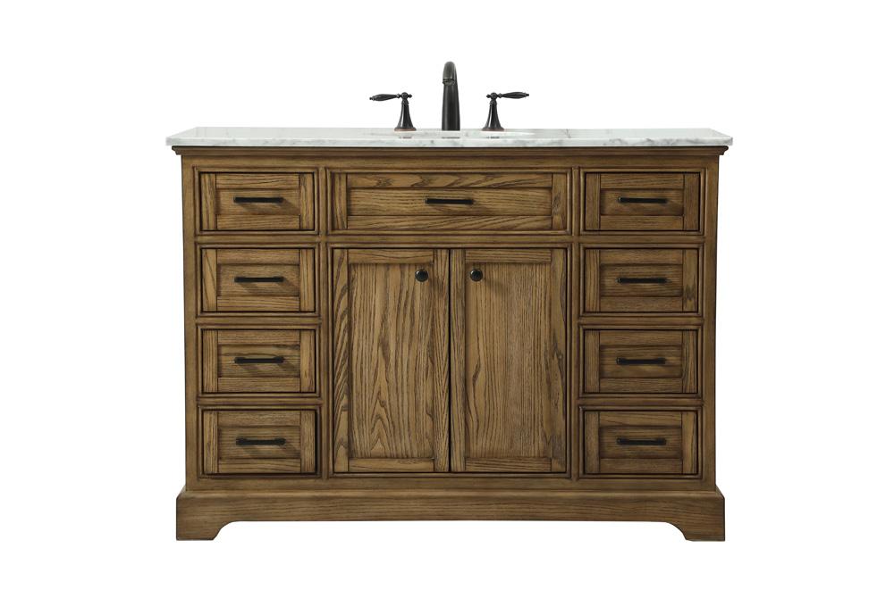 Elegant Furniture & Lighting - Americana 48 inch Single bathroom vanity in driftwood - VF15048DW veiw 1