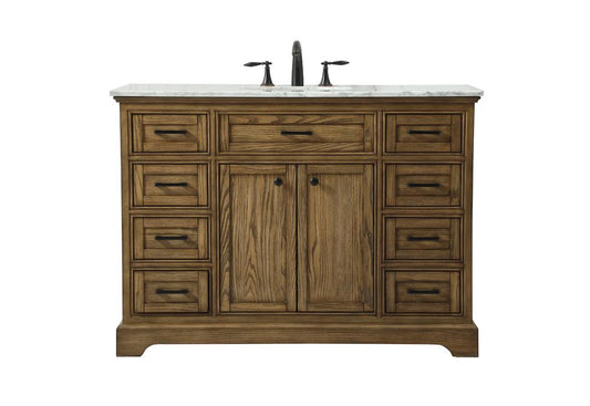 Elegant Furniture & Lighting - Americana 48 inch Single bathroom vanity in driftwood - VF15048DW veiw 1