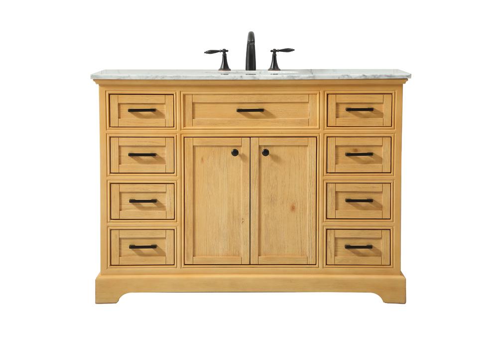 Elegant Furniture & Lighting - Americana 48 inch Single bathroom vanity in natural wood - VF15048NW veiw 1