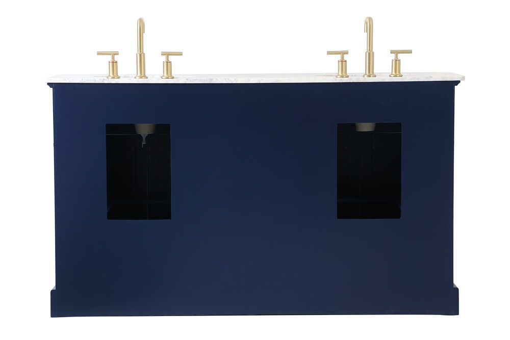 Elegant Furniture & Lighting - Americana 60 inch Single bathroom vanity in Blue - VF15060DBL veiw 8
