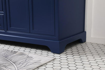 Elegant Furniture & Lighting - Americana 60 inch Single bathroom vanity in Blue - VF15060DBL veiw 13