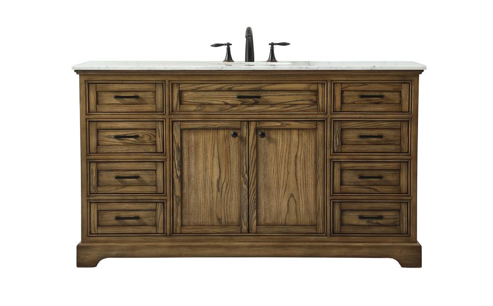 Elegant Furniture & Lighting - Americana 60 inch Single bathroom vanity in driftwood - VF15060DW veiw 1