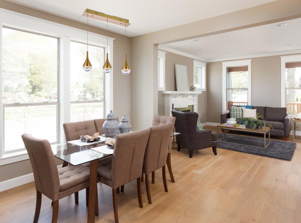 Elegant Furniture & Lighting - Amherst 24 inch LED pendant in satin gold - 3803D24SG veiw 8