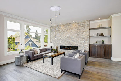 Elegant Furniture & Lighting - Amherst 30 inch LED chandelier in chrome - 3813D30C veiw 8