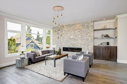 Elegant Furniture & Lighting - Amherst 30 inch LED chandelier in satin gold - 3813D30SG veiw 8