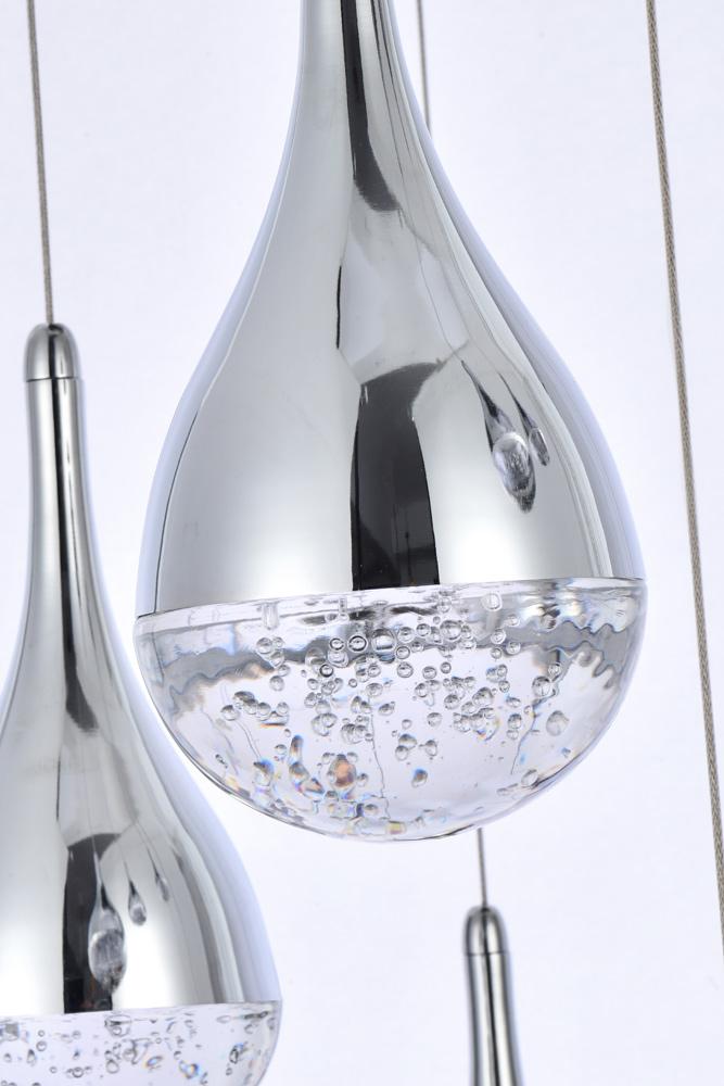 Elegant Furniture & Lighting - Amherst 36 inch LED chandelier in chrome - 3816D36C veiw 6