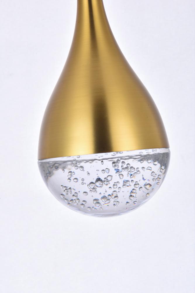 Elegant Furniture & Lighting - Amherst 36 inch LED chandelier in satin gold - 3816D36SG veiw 6