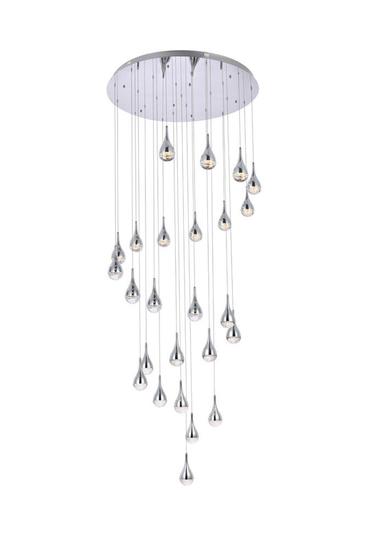 Elegant Furniture & Lighting - Amherst 42 inch LED chandelier in chrome - 3825D42C veiw 1