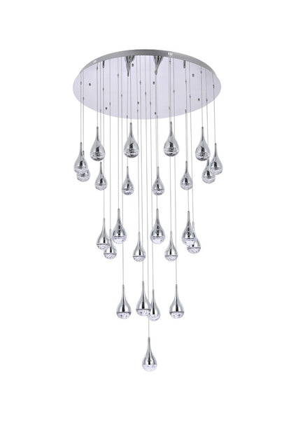 Elegant Furniture & Lighting - Amherst 42 inch LED chandelier in chrome - 3825D42C veiw 7