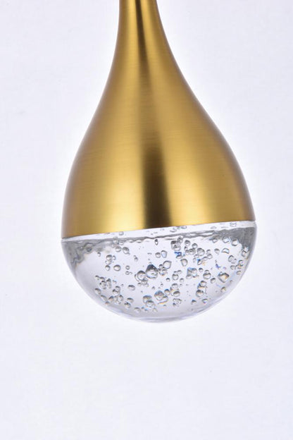 Elegant Furniture & Lighting - Amherst 42 inch LED chandelier in satin gold - 3825D42SG veiw 5