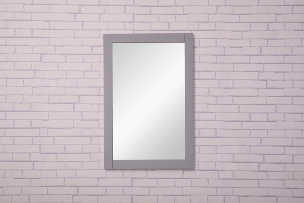 Elegant Furniture & Lighting - Aqua Saturn 22 In. Contemporary Mirror In Light Grey - VM-2002 veiw 2