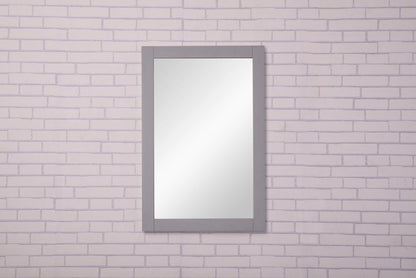 Elegant Furniture & Lighting - Aqua Saturn 22 In. Contemporary Mirror In Light Grey - VM-2002 veiw 2