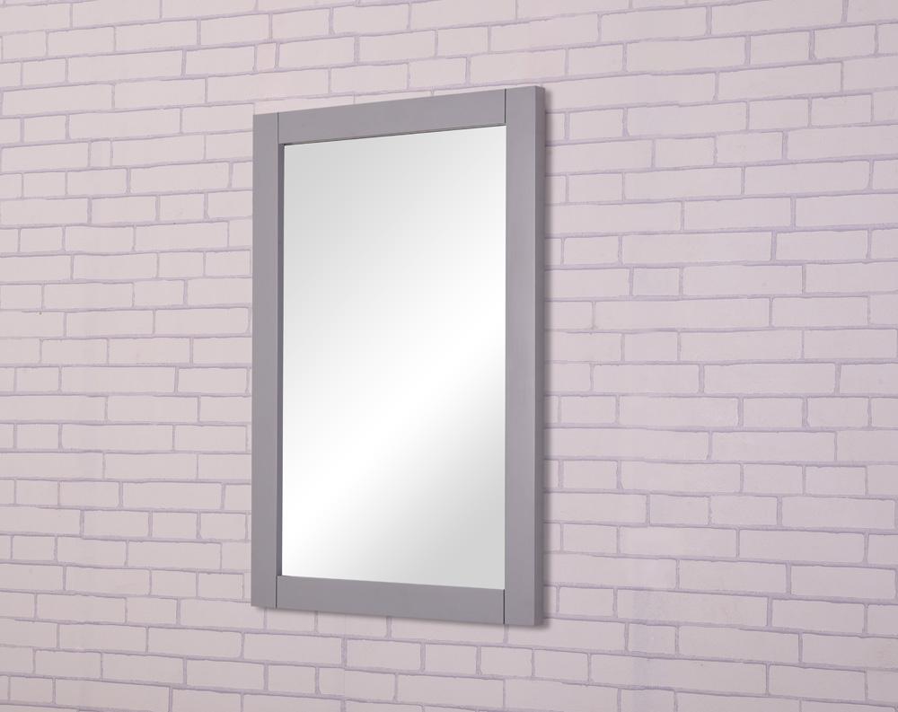 Elegant Furniture & Lighting - Aqua Saturn 22 In. Contemporary Mirror In Light Grey - VM-2002 veiw 3