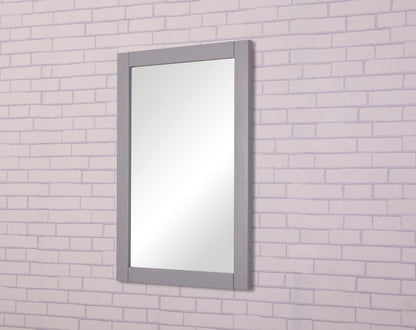 Elegant Furniture & Lighting - Aqua Saturn 22 In. Contemporary Mirror In Light Grey - VM-2002 veiw 3