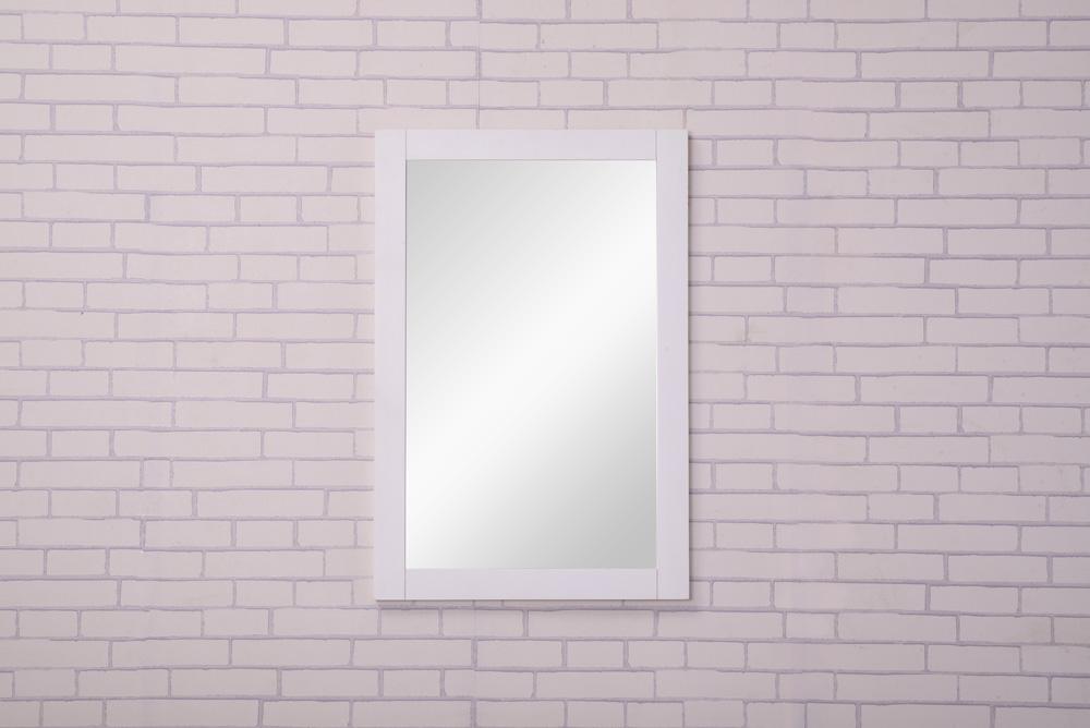 Elegant Furniture & Lighting - Aqua 22 In. Contemporary Mirror In White - VM-2001 veiw 2