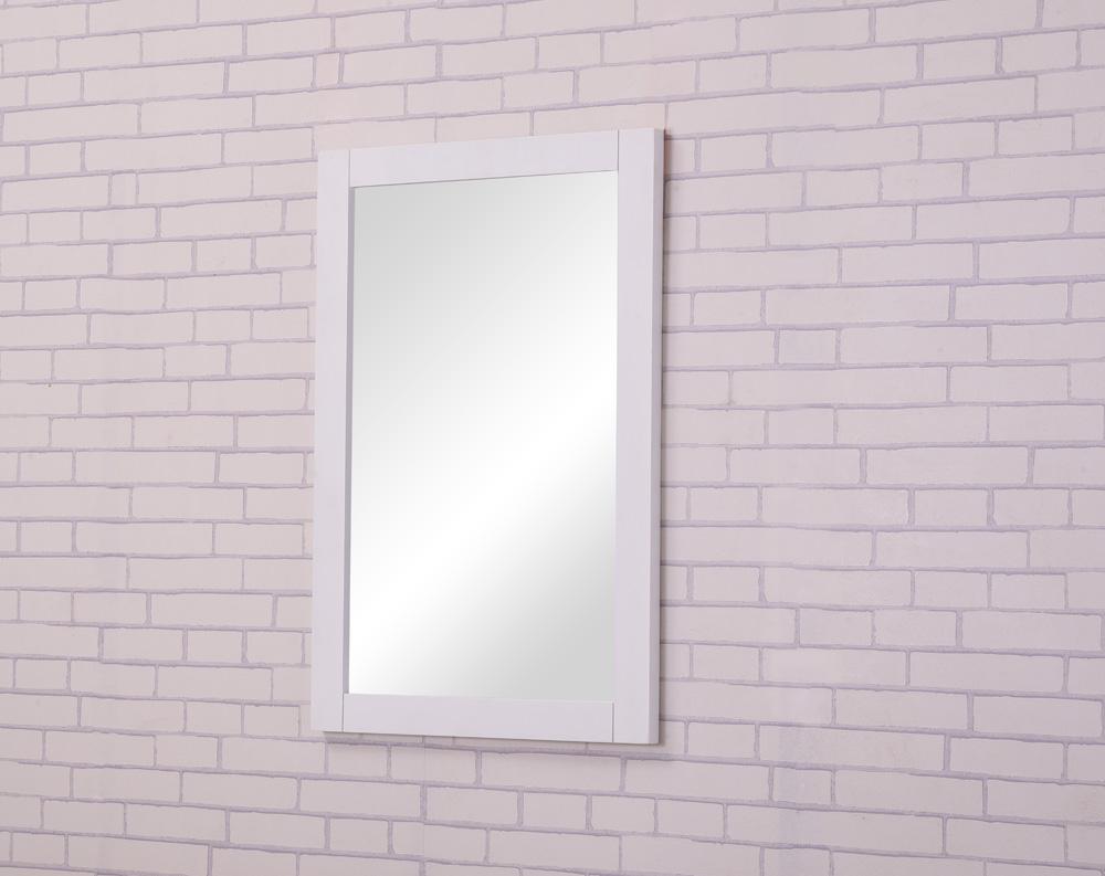 Elegant Furniture & Lighting - Aqua 22 In. Contemporary Mirror In White - VM-2001 veiw 3