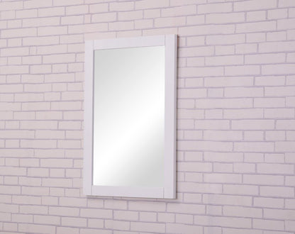 Elegant Furniture & Lighting - Aqua 22 In. Contemporary Mirror In White - VM-2001 veiw 3