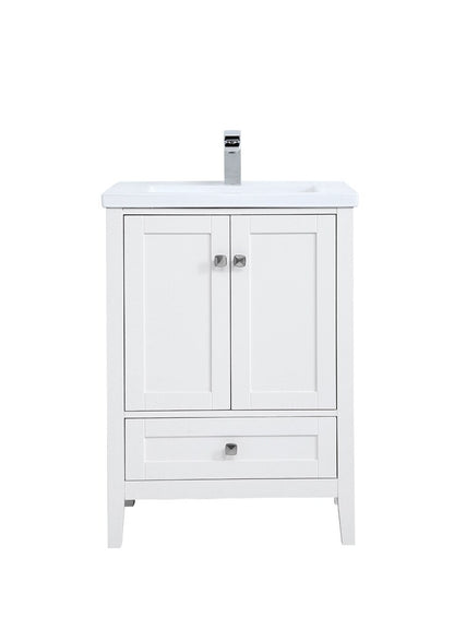 Elegant Furniture & Lighting - Aqua 24 In. Single Bathroom Vanity Set In White - VF-2001 view 1
