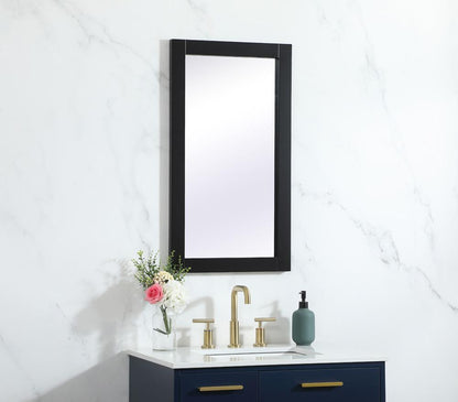 Elegant Furniture & Lighting - Aqua vanity mirror 18x32 inch in black - VM21832BK veiw 3