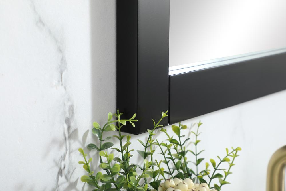 Elegant Furniture & Lighting - Aqua vanity mirror 18x32 inch in black - VM21832BK veiw 5