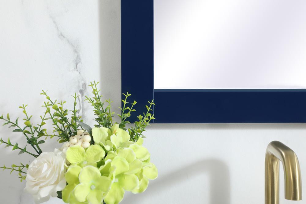 Elegant Furniture & Lighting - Aqua vanity mirror 18x32 inch in blue - VM21832BL veiw 3