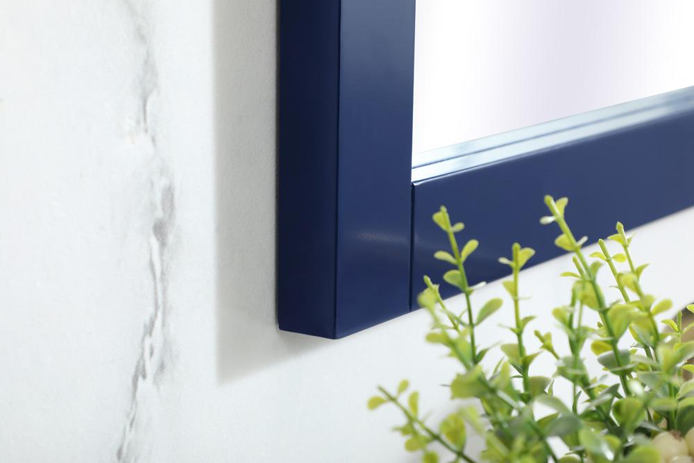 Elegant Furniture & Lighting - Aqua vanity mirror 18x32 inch in blue - VM21832BL veiw 4