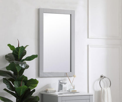 Elegant Furniture & Lighting - Aqua rectangle vanity mirror 18 inch in Grey - VM21832GR veiw 3