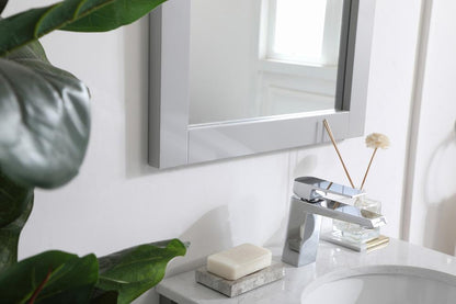 Elegant Furniture & Lighting - Aqua rectangle vanity mirror 18 inch in Grey - VM21832GR veiw 5