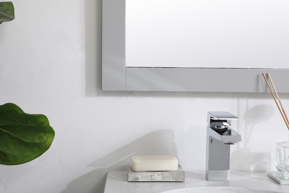 Elegant Furniture & Lighting - Aqua rectangle vanity mirror 18 inch in Grey - VM21832GR veiw 6