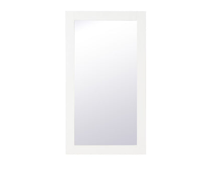 Elegant Furniture & Lighting - Aqua rectangle vanity mirror 18 inch in White - VM21832WH veiw 1