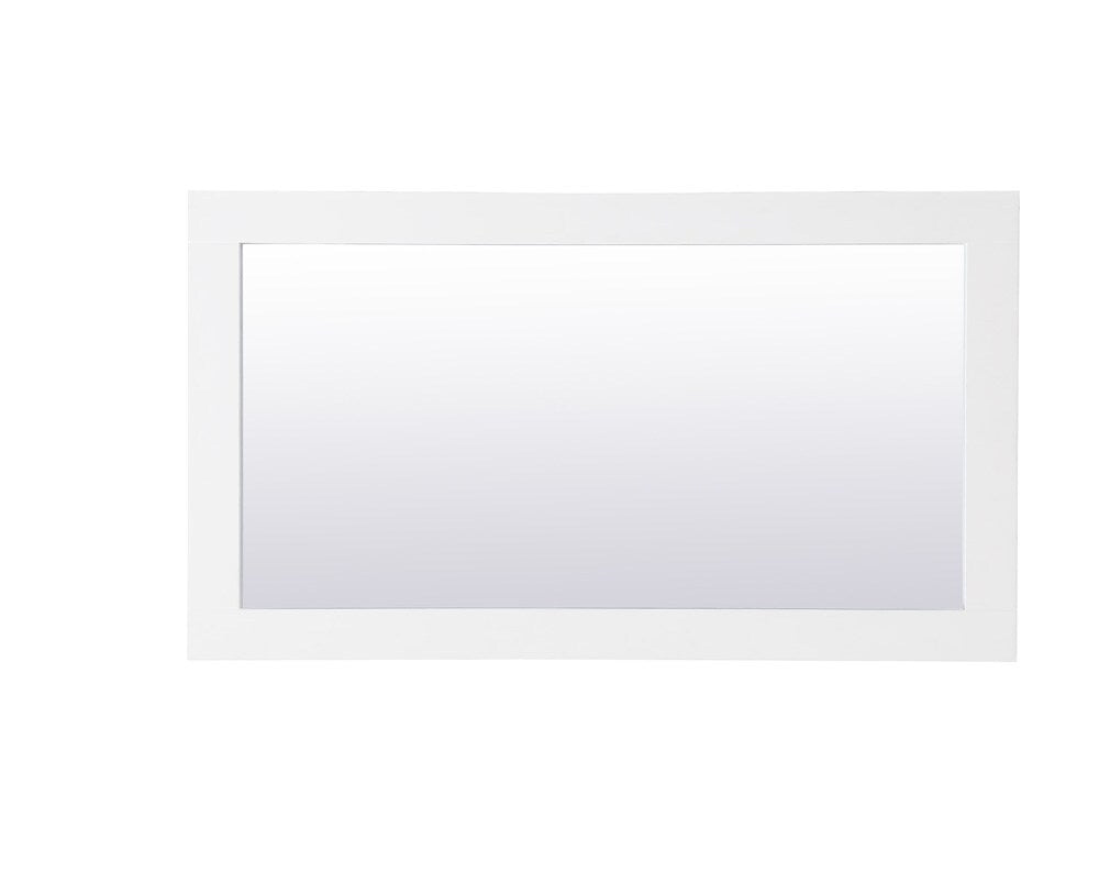 Elegant Furniture & Lighting - Aqua rectangle vanity mirror 18 inch in White - VM21832WH veiw 7