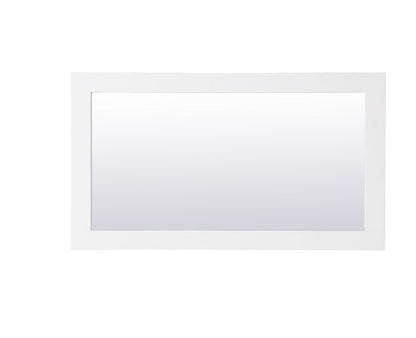 Elegant Furniture & Lighting - Aqua rectangle vanity mirror 18 inch in White - VM21832WH veiw 7