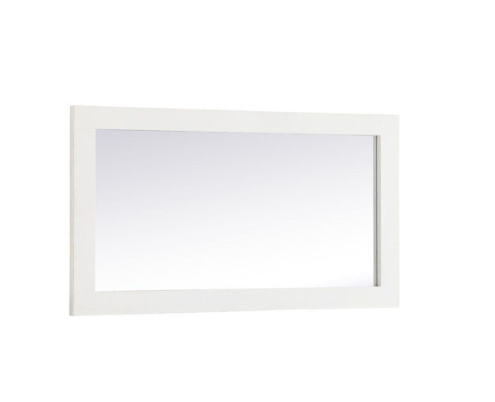 Elegant Furniture & Lighting - Aqua rectangle vanity mirror 18 inch in White - VM21832WH veiw 8