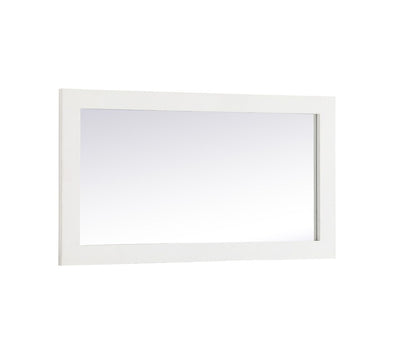 Elegant Furniture & Lighting - Aqua rectangle vanity mirror 18 inch in White - VM21832WH veiw 8