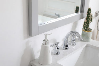 Elegant Furniture & Lighting - Aqua rectangle vanity mirror 24 inch in Grey - VM22432GR veiw 5