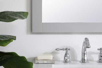Elegant Furniture & Lighting - Aqua rectangle vanity mirror 24 inch in Grey - VM22436GR veiw 5