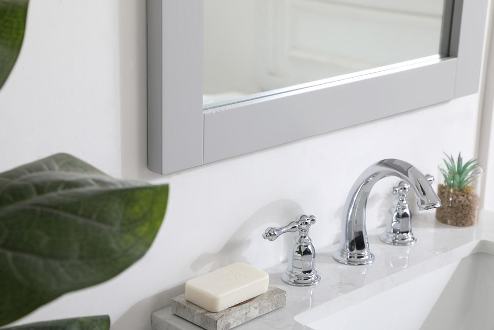 Elegant Furniture & Lighting - Aqua rectangle vanity mirror 24 inch in Grey - VM22436GR veiw 6