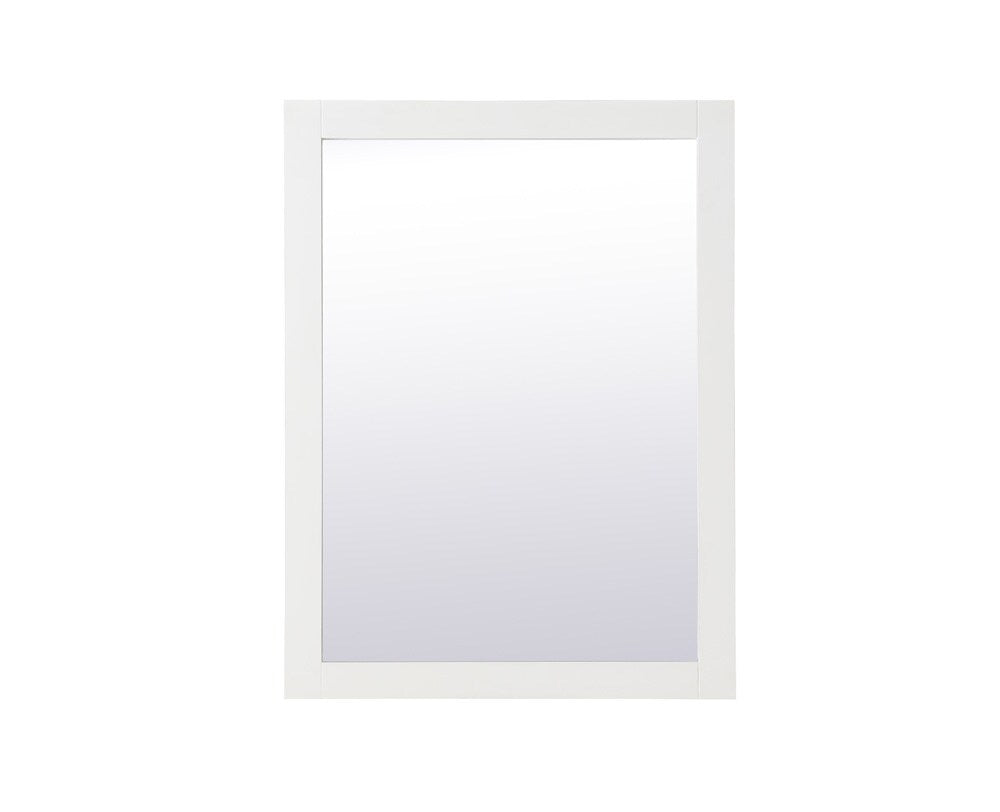 Elegant Furniture & Lighting - Aqua rectangle vanity mirror 24 inch in White - VM22432WH veiw 1