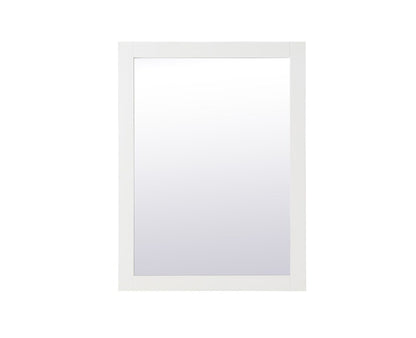 Elegant Furniture & Lighting - Aqua rectangle vanity mirror 24 inch in White - VM22432WH veiw 1